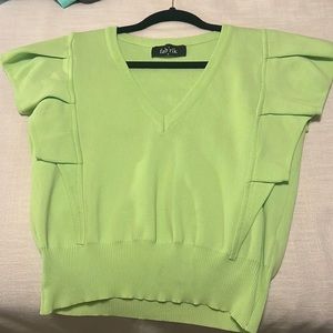 Lime green top